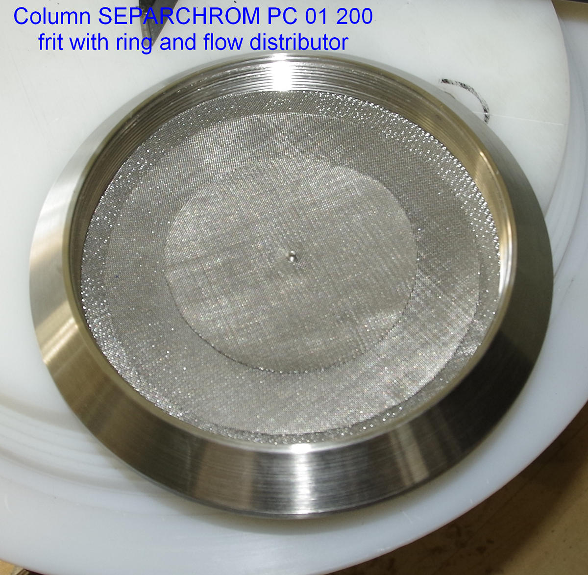 SEPARCHROM PC01 200 FRIT WITH RING AND FLOW DISTRIBUTOR