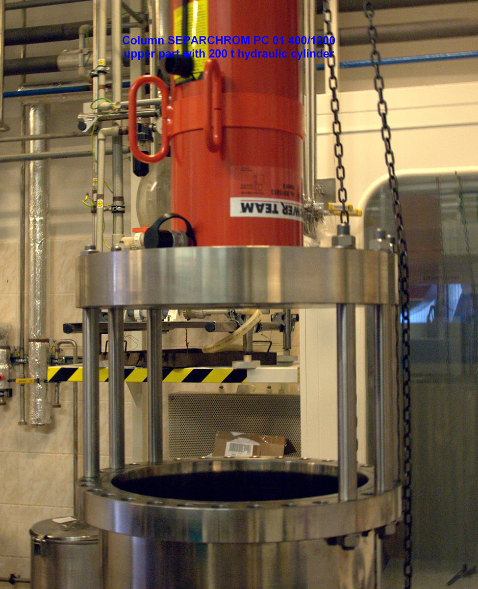 SEPARCHROM PC01 400/1200 UPPER PART WITH 200t HYDRAULIC CYLINDER